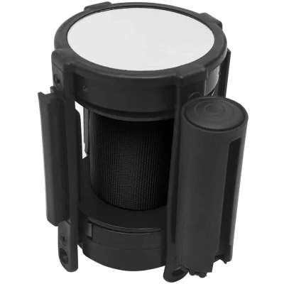 Image of vidaXL Retractable Belt Barrier 200 cm Black