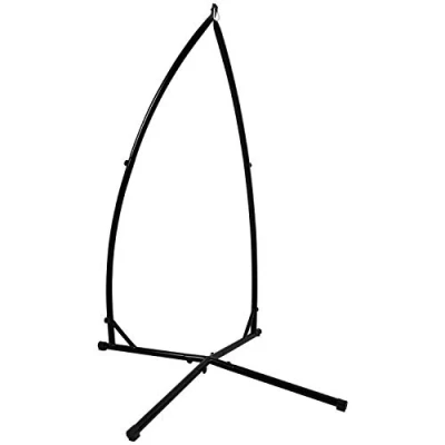 Image of Woodside Universal Steel Stand for Rocking Chairs/Garden Hammock Swing Seats, Indoor/Outdoor, Max Load 120kg Black