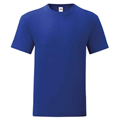 Image of Fruit of the Loom iconic T shirt, sizes S 5XL, Cobalt blue, M