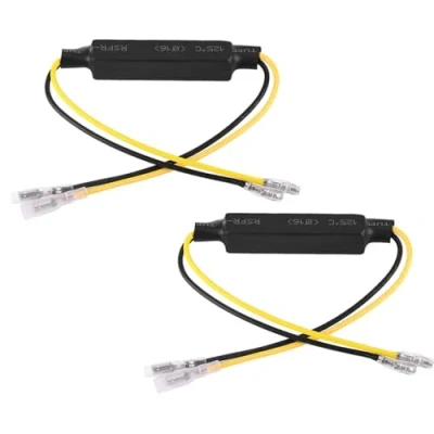Image of VOBOR Motorbike Indicator Resistor 2Pcs 12V 21W LED Load Motorcycle Turn Signal Light Decoder Fix Error Accessories
