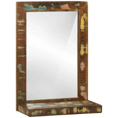 Image of vidaXL Bathroom Mirror 50x22x70 cm Solid Wood Reclaimed