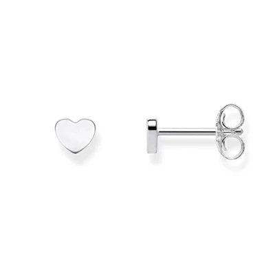 Image of Thomas Sabo Women Stud Earrings Heart 925 Sterling Silver H1970 001 12