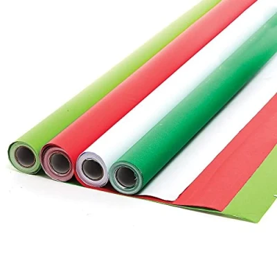 Image of Baker Ross FX327 Christmas Poster Display Rolls Value Pack of 4, School Supplies, Classroom Paper, Backing Paper