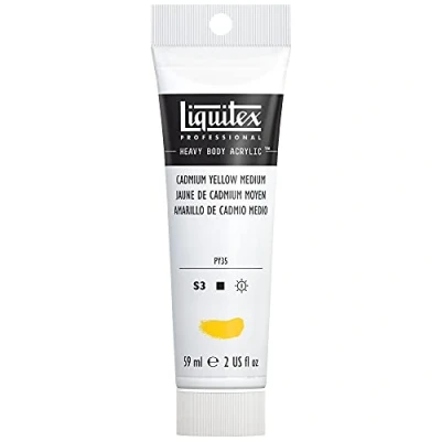 Image of LIQUITEX 8870121 Professional Heavy Body Acrylic Paint, Cadmium Yellow Medium, 59 ml Tube