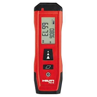 Image of Hilti PD S Laser Distance Meter, Easy to use Measure for and Area up 60m, Batteries Included (2190182)