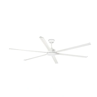 Image of Rotterdam XXL 6 Blade Ceiling Fan Matt White