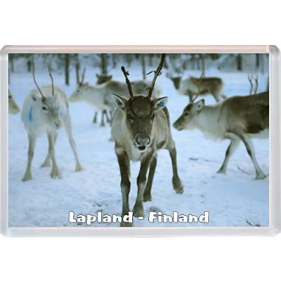Image of Lapland Fridge Magnet 96 x 67 mm Jumbo Size Gift Souvenir Present BBSM1918