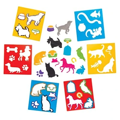 Image of Baker Ross AW544 Pets Stencils (Pack of 6)