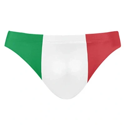 Image of FANTAZIO Flag of Italy Mens Sexy Bikini Swimwear Soft Swimsuit Men Brief