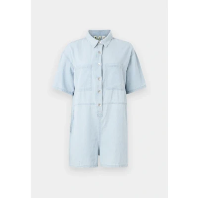 Image of Roxy Hunting Waves Jumpsuit, Women&#039;s, Size: Small, Blue denim