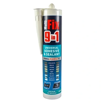 Image of TIMCO 9 In 1 Universal Adhesive &amp; Sealant White 290ml