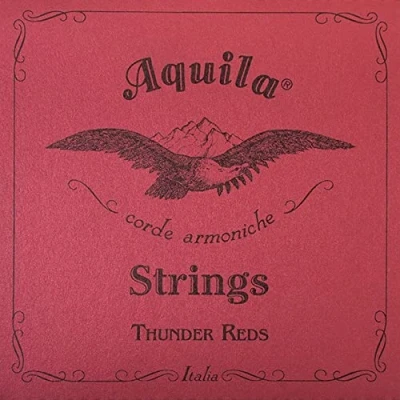 Image of Zoundhouse Aquila 168U Thunder Red Bass Ukulele / U String Set 4
