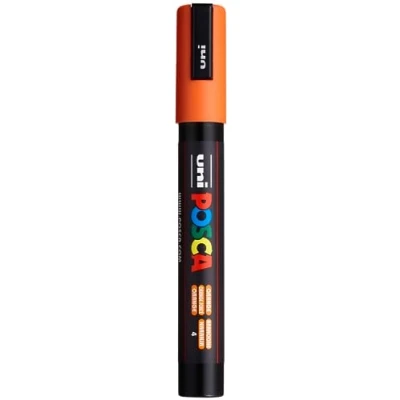 Image of Uni Ball Posca PC 5M Medium Bullet Tip Marker Orange