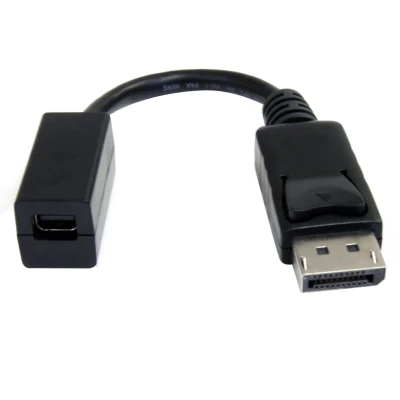 Image of StarTech.com 6in (15cm) DisplayPort to Mini Cable 4K x 2K UHD Video Male Female Adapter DP mDP 1.2 Monitor Extension (DP2MDPMF6IN)