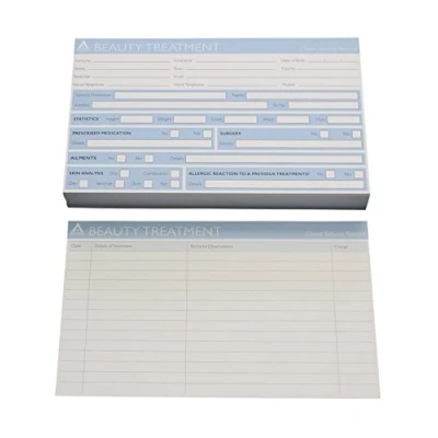 Image of Agenda Client Record Cards Beauty Pack Of 100