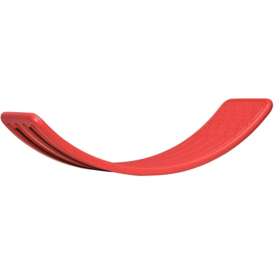 Image of ZONEKIZ Balance Board Kids Wobble Board, Stepping Stone, Montessori Toy for Children, Nursery Toy, Ages 3 6 Years, 82 x 27.5 19.5cm Red