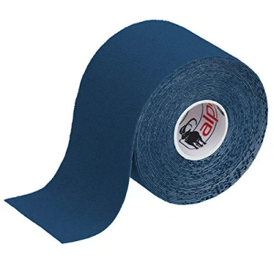 Image of ALPIDEX Kinesiology Tape 1/3/ 6/12 Rolls Many Colors 5 m x cm Application Examples E Book Skin Friendly Muscle Support Elastic Strapping Tape, Colour:Dark Blue, Quantity:1 roll