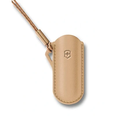 Image of Victorinox Leder Etui für Schweizer Taschenmesser klein, Hülle Inkl. Trageschlaufe, Beige