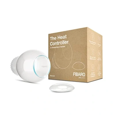 Image of Fibaro The Heat Controller Starter PACK / Z Wave Plus Smart Heating Radiator Thermostat with additional Temperature Sensor, FGT , White