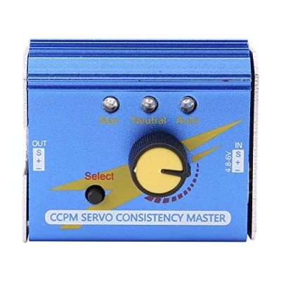 Image of Akozon ESC Servo Tester, 3CH CCPM Consistency Master Checker Tester RC Motor For Planes &amp; Helicopters Cars