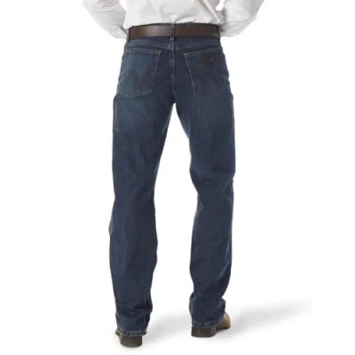 Image of Wrangler Men&#039;s 20X 01 Competition Relaxed Fit Jean, River Wash, 33W x 38L