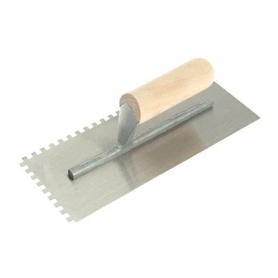 Image of R.S.T. Notched Trowel 6mm Square Notches Wooden Handle 11 x 4.1/2in RST153DS