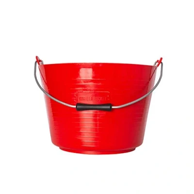 Image of Red Gorilla Bucket for horse feeding, red, One size