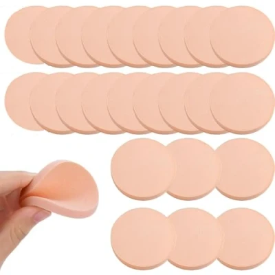 Image of 24 Pack Complexion Makeup Sponges, Sponge, Face Paint Sponge Set, Round for Liquid Foundation, Creams, and Powders