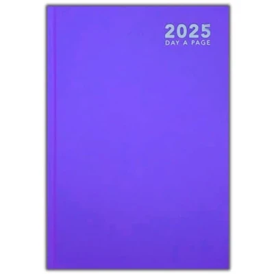 Image of 2025 Diary A4/A5/A6 Pastel Colour Fashion Week to View, Day A Page Desk (A4 Page, Purple)