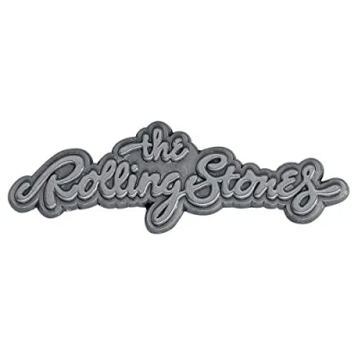 Image of Rolling Stones Logo Pin Official Licensed Product Metal with Enamel Finish, 45mm x 15mm, Stud and Fixing