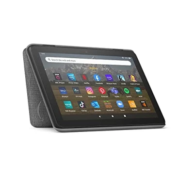 Image of Amazon Fire HD 8 tablet cover Only compatible with 12th generation (2022 release), Grey