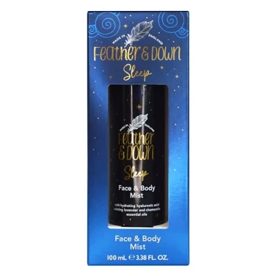 Image of Feather &amp; Down Sweet Dreams Face Body Sleep Mist (100ml) With Calming Lavender Chamomile Essential Oils. Cruelty Free Vegan Friendly.