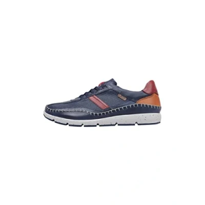Image of Pikolinos Leather Sneakers Fuencarral M4U Blue