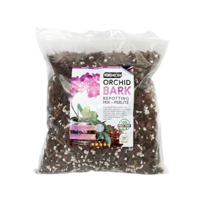 Image of UKGROW Elite Orchid Bark 10L: Sterilised Pine &amp; Perlite Blend Precision Graded, Pest Free Heat Sealed for Optimal Freshness