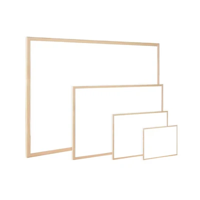 Image of Q Connect Wooden Frame Whiteboard 400x300mm Ref KF03569