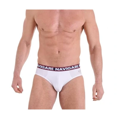 Image of Navigare Men&#039;s 324 Hipster, Pack of 6, Multicolored (White / Black Blue Gray), Large