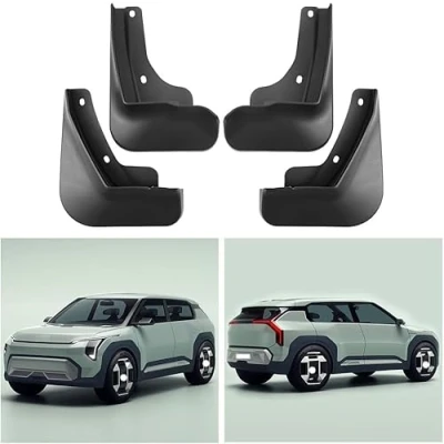 Image of AnJWen Car Mud Flaps for Kia EV3 2024,Car Wheel Protection, Accessories,Front and Rear Mudflaps Splash Guards Fender,4 Pcs