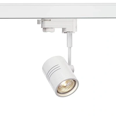 Image of SLV 3 Phase System Spot BIMA 1 / Spotlight, LED spot, Ceiling Light, Track System, Indoor Lighting GU10 50W White