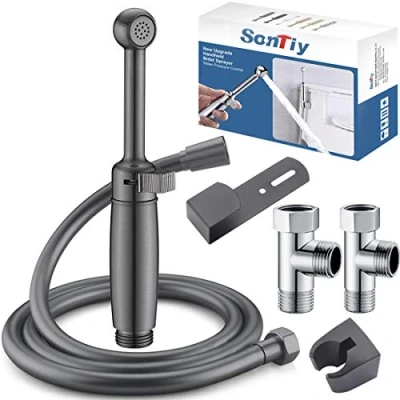 Image of Bidet Sprayer for Toilet, SonTiy Handheld Spray Shower Cleaning Shattaf Set Attachment Toilet UK Seat,Bathroom,Baby Cloth Diaper,Personal Hygiene,Solid Brass