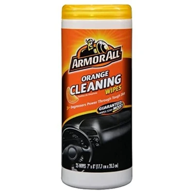 Image of Armor All Orange Leather/Rubber/Vinyl Air Freshening Protectant 25 wipes Tub 1 pk