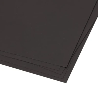 Image of Craftelier Pack of 5 Double Sided Canvas Texture Cardstock Perfect Material for Scrapbooking and Crafts Projects Weight 216 g Size 30.48 x cm (12 12 inches) Black