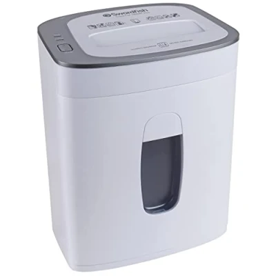 Image of SWORDFISH 1000XC Plus 10 Sheet Cross Cut High Security Paper/Document Shredder [40387], White