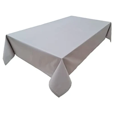 Image of Tablecloth, Table Linen, 100% Cotton, Concept Collection, Choice of Colours and Sizes (Tablecloth 100 x cm, Light Grey)