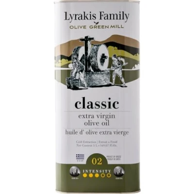 Image of &#039;Lyrakis Family est. 1975&#039; Olive Oil Extra Virgin First Cold Pressed 5l PREMIUM Greek Crete Size options: Tin 3l 1l