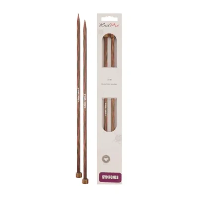Image of KnitPro KP20237 30 cm x 6.5 mm Symfonie Single Pointed Needles, Multi Color