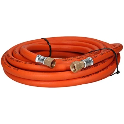 Image of Single Propane Fitted Rubber Hose Pipe Cutting &amp; Welding 10M 3/8&quot; BSP Gas