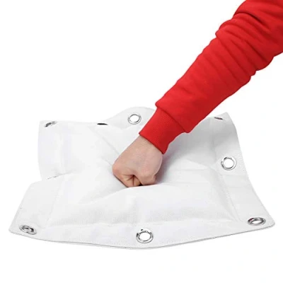 Image of Akozon Wing Chun Training Ring Wall Punch Pad Canvas Empty Sand Bag Target with Zipper for Boxing Muay Thai Sanda(L)