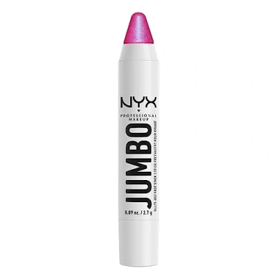 Image of NYX Professional Makeup Multi Use Highlighter Stick, Weightless Buildable Formula with Jojoba Oil, Twist Up No Need To Sharpen, Vegan and Cruelty Free, 2.7 g, Shade: Blueberry Muffin