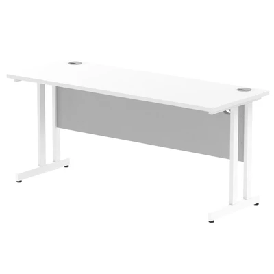 Image of Impulse 1600/600 Rectangle White Cantilever Leg Desk MI002203