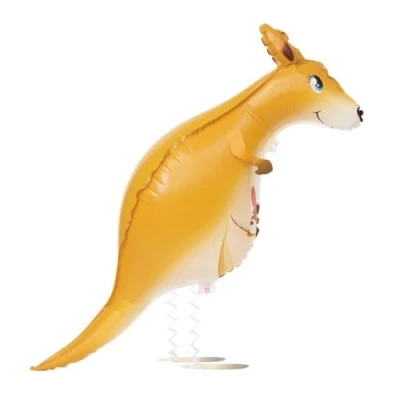 Image of Unique 53643 Pretty Standing Foil Balloon Walking Pet Kangaroo Design